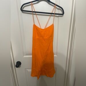 ZARA Orange summer mini dress